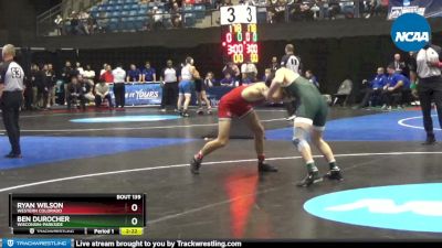 157 lbs Cons. Round 1 - Ben Durocher, Wisconsin-Parkside vs Ryan Wilson, Western Colorado