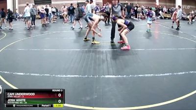 115 lbs Round 3 (4 Team) - Josh White, Roundtree WA vs Cam Underwood, Steel Valley