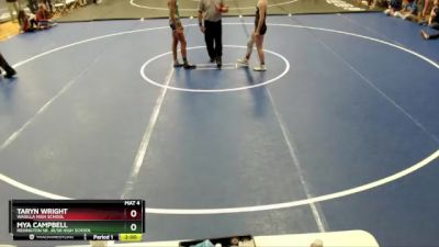 126G 3rd Place Match - Mya Campbell, Redington Sr. Jr/Sr High School vs Taryn Wright, Wasilla High School