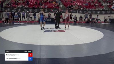 51 kg Rnd Of 32 - Mason Katschor, Dundee Wrestling Club vs Peyton Schoettle, Roncalli Wrestling Foundation