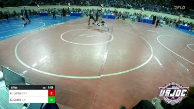 57 lbs Quarterfinal - Hanna Lollis, Sperry Wrestling Club vs Chloe Crelia, Elgin Wrestling