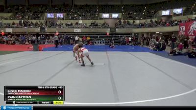 80 lbs Round 2 - Ryan Gartman, Askren Wrestling Academy vs Bryce Madden, Sarbacker Wrestling Academy