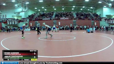 113 lbs Champ. Round 3 - Ryder Gardner, Greenfield Wrestling Club vs Abrum Swathwood, Garrett Wrestling Club