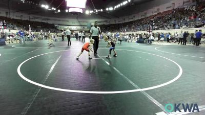 46 lbs Round Of 32 - Conor Ecker, R.A.W. vs Hank Hurd, Pawhuska Elks Takedown