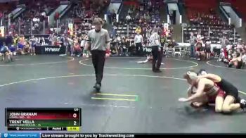 129 lbs Finals (8 Team) - Trent Vella, South Lyon Matcats vs John Graham, Lowell Red