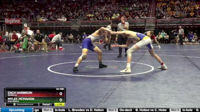 1A-138 lbs Champ. Round 2 - Zach Harbison, Wapello vs Myles McMahon, Don Bosco