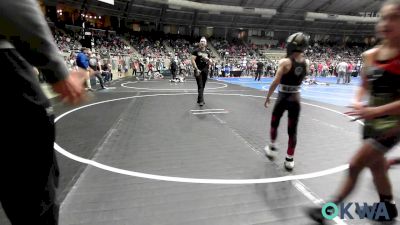 55 lbs Round Of 16 - Bennett Dawson, Team Tulsa Wrestling Club vs Emmett Marr, Newkirk Takedown Cub