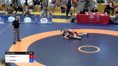 57 kg Semifinal - Tim Lambert, Sunkist Kids Wrestling Club vs Zach Sanders, Minnesota Storm