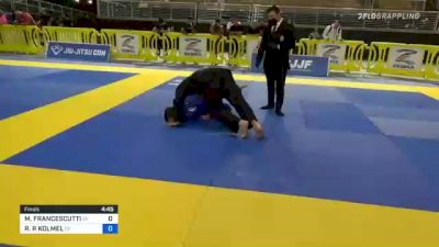 MARK FRANCESCUTTI vs RICKY R KOLMEL 2021 Pan Jiu-Jitsu IBJJF Championship