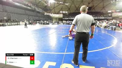 2A 120 lbs Cons. Round 1 - Dominic Ellertson, Anacortes vs Cash Boos, Black Hills