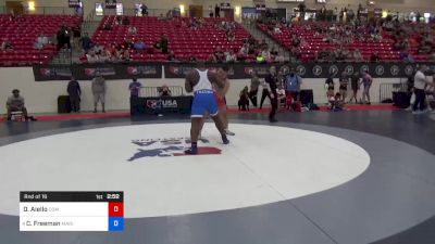 130 kg Rnd Of 16 - Darryl Aiello, Community Youth Center - Concord Campus Wrestling vs Courtney Freeman, Marines