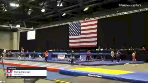 Maya Anderson - Tumbling, Miss Maria's - 2021 USA Gymnastics Championships