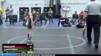 52 lbs Round 7 (8 Team) - Connor Dobson, 4M vs Oakley Leese, Warhawks Red