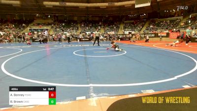 46 lbs Round Of 16 - Azerijah Bonney, Pomona Elite vs Bowen Brown, Cardinal Wrestling Club