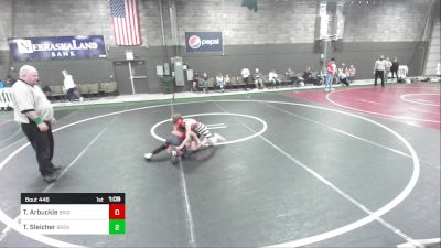 77 lbs Rr Rnd 4 - Travis Arbuckle, Brighton vs Thad Sleicher, Broken Bow Wrestling