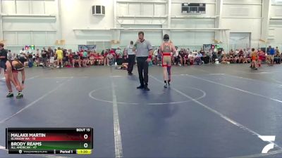 130 lbs Round 5 (6 Team) - Malakii Martin, Glasgow WA vs Brody Reams, All American