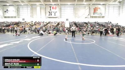 47 lbs Semifinal - Apaulo Doldo, Warrior Warehouse Wrestling vs Bentley Bliss, Pioneer Youth Wrestling