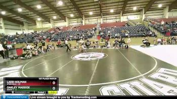 119 lbs Finals (2 Team) - Oakley Maddox, Idaho 2 vs Ladd Holman, Utah Gold