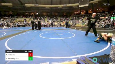 88 lbs Quarterfinal - Avery Rios, Lions Wrestling Academy vs Shelby Kennedy, Prodigy Elite