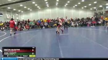 125 lbs Round 5 (6 Team) - Brittin Valentine, Nebraska Silver vs Bode Hazlett, Montana Silver