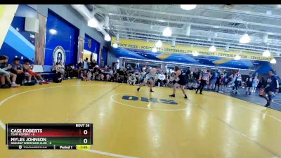 220 lbs Placement (16 Team) - Case Roberts, Team Kombat vs Myles Johnson, Oakleaf Wrestling Club