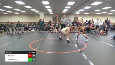 100 lbs Rr Rnd 1 - Grayson Joseph, KA Cavs K-6 Community vs Eric Schwab, Belle Vernon K-6 Community