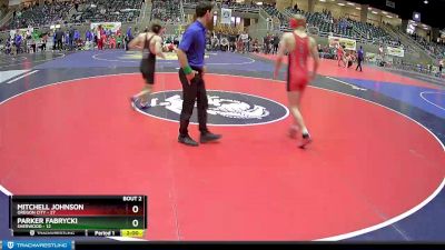 154 lbs Semis (4 Team) - Mitchell Johnson, Oregon City vs Parker Fabrycki, Sherwood