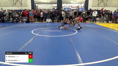 127 lbs R-64 - Robye Williams, Homewood Flossmoor-IL vs Bryan Santangelo, Mt.St.Joseph-MD