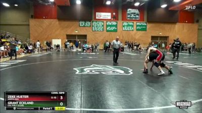 157 lbs Cons. Semi - Zeke Hueter, Santa Ana vs Grant Eckland, Cal Poly (Club)