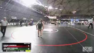 2A 220 lbs Cons. Round 3 - Orlando Morales, East Valley (Spokane) vs Cedar Lundberg, Orting