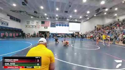 120 lbs Round 3 - Finnley Reed, Cowboy Kids WC vs Kael Rose, High Plains Thunder