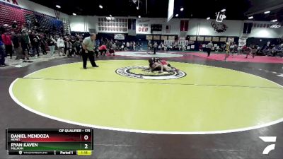 175 lbs Quarterfinal - Daniel Mendoza, Hemet vs Ryan Kaven, Millikan