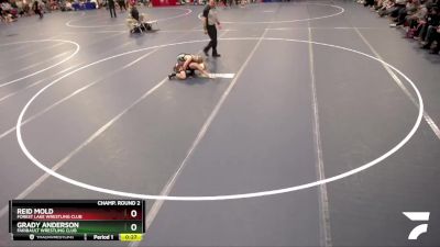 98 lbs Champ. Round 2 - Grady Anderson, Faribault Wrestling Club vs Reid Mold, Forest Lake Wrestling Club