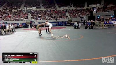 D4-113 lbs 1st Place Match - Khel Lipumano, Yuma Catholic vs Brock Santa Maria, Tombstone HS