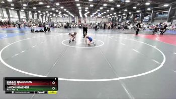 72 lbs Rd# 2 10:30am Friday - Collin Bagdonas, Team Ohio vs Jaxon Kraemer, M2TC Red