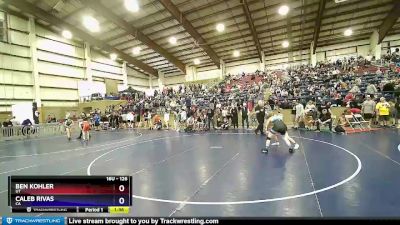 126 lbs Quarterfinal - Ben Kohler, UT vs Caleb Rivas, CA