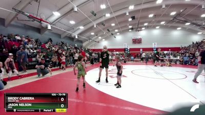 73-76 lbs Round 2 - Jason Nelson, HRA vs Brody Cabrera, Valley WC