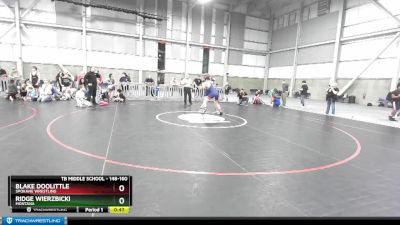 148-160 lbs Round 2 - Ridge Wierzbicki, Montana vs Blake Doolittle, Spokane Wrestling