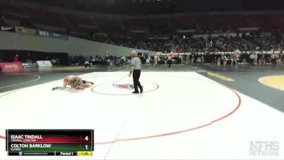 3A-120 lbs Champ. Round 1 - Isaac Tindall, Yamhill-Carlton vs Colton Barklow, Elmira