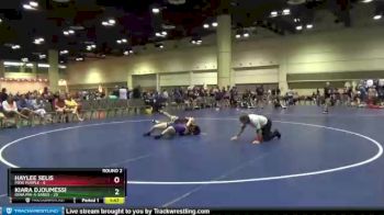 138 lbs Round 2 (10 Team) - Kiara Djoumessi, Iowa Pin-A-Sarus vs Haylee Selis, MXW Purple