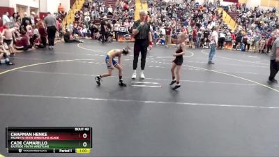 55 lbs Semifinal - Chapman Henke, Palmetto State Wrestling Acade vs Cade Camarillo, Eastside Youth Wrestling