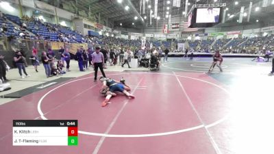 110 lbs Consi Of 16 #1 - Karson Klitch, Lesher vs Jayvin Teel-Fleming, Florence Middle School