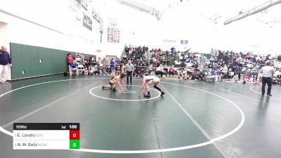 126 lbs Semifinal - Edwin Lovely, Ellis Tech vs Andy Martinez-Soliz, New London