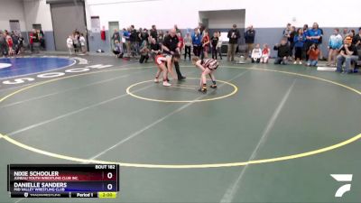 97 lbs Round 2 - Danielle Sanders, Mid Valley Wrestling Club vs Nixie Schooler, Juneau Youth Wrestling Club Inc.