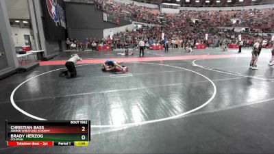 140 lbs Quarterfinal - Brady Herzog, Coleman vs Christian Bass, Askren Wrestling Academy