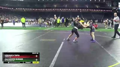 Girls - 100 lbs Champ. Round 1 - Veronica Tapia, Lowell HS vs Mackenzie Burger, Mt Pleasant HS