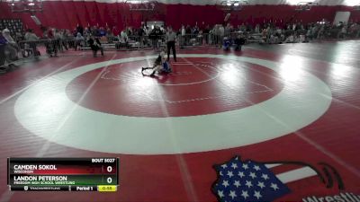 63 lbs Champ. Round 2 - Landon Peterson, Freedom High School Wrestling vs Camden Sokol, Wisconsin