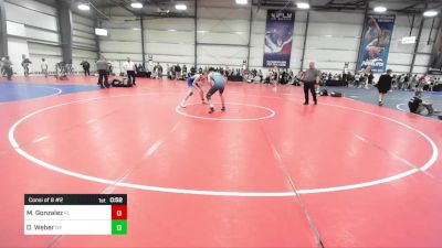 127 lbs Consi Of 8 #2 - Matteo Gonzalez, FL vs Devon Weber, NY