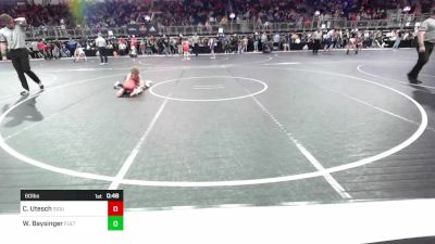 60 lbs Quarterfinal - Cohen Utesch, Siouxland Wrestling Academy vs Wyatt Baysinger, Fulton Hornets