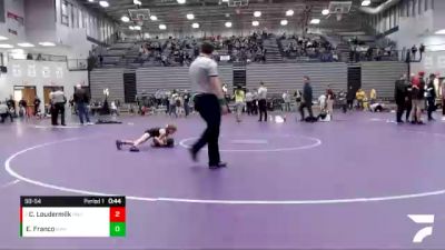 50-54 lbs 3rd Place Match - Cruz Loudermilk, Prodigy Wrestling Club vs Eian Franco, Region Wrestling Academy